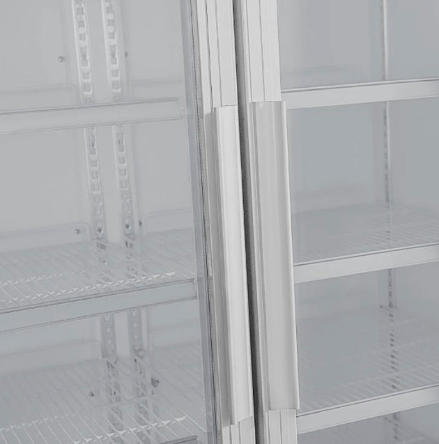 Polar G-Series 1300L Upright Display Fridge with Triple Glass Doors and Canopy