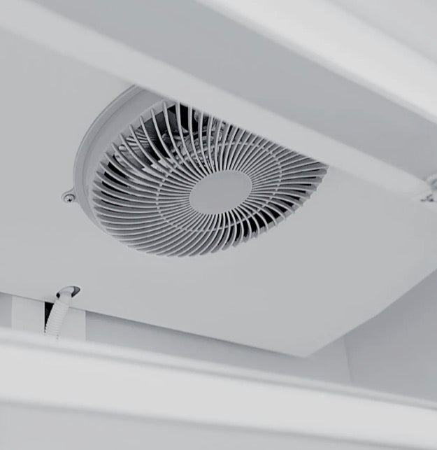 Polar G-Series 1300L Upright Display Fridge with Triple Glass Doors and Canopy