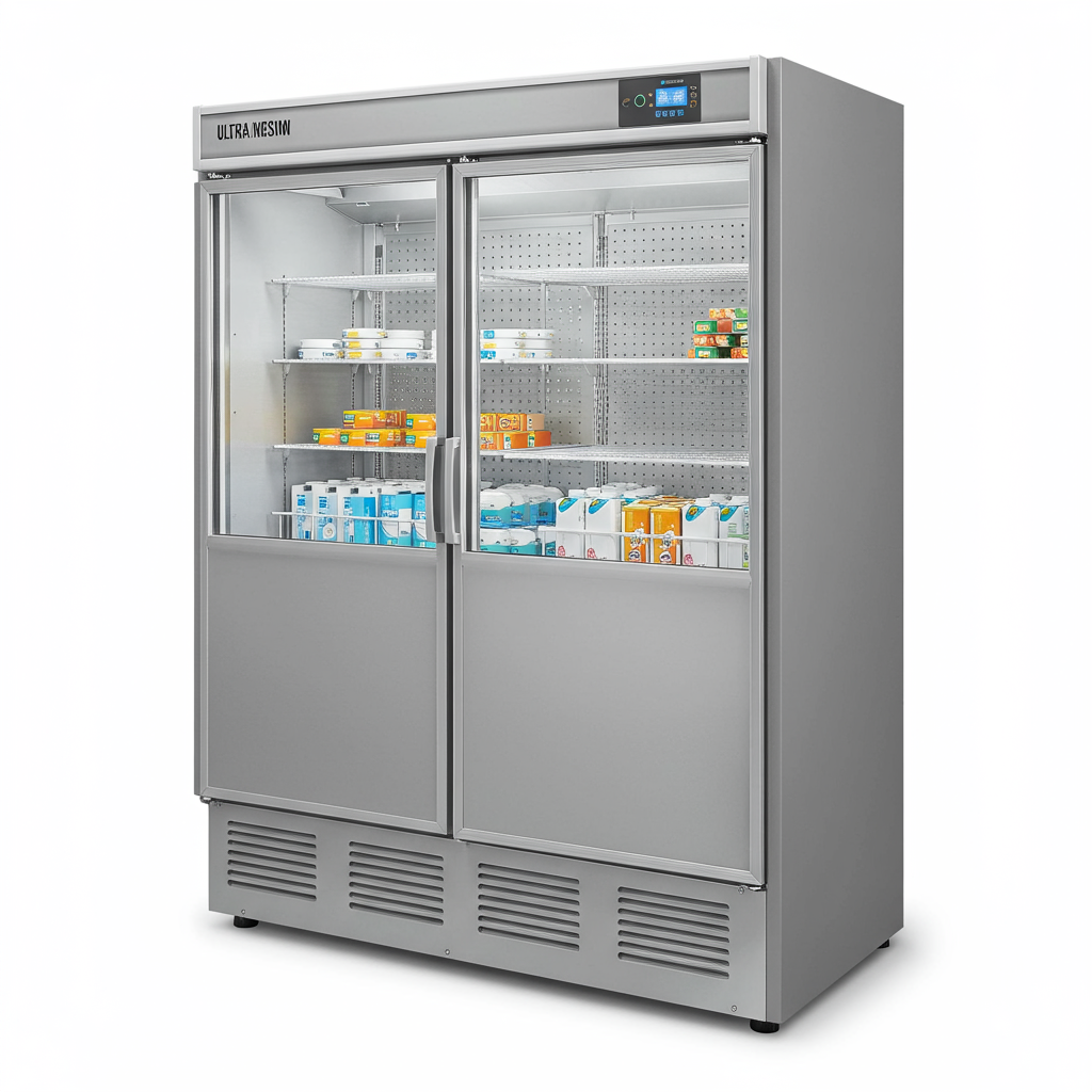 FrostLite Double Door Display Freezer 40 cu. ft.