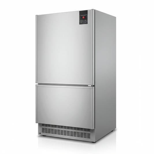 PolarLine Built-In Undercounter Freezer 4.5 cu. ft. Stainless Steel