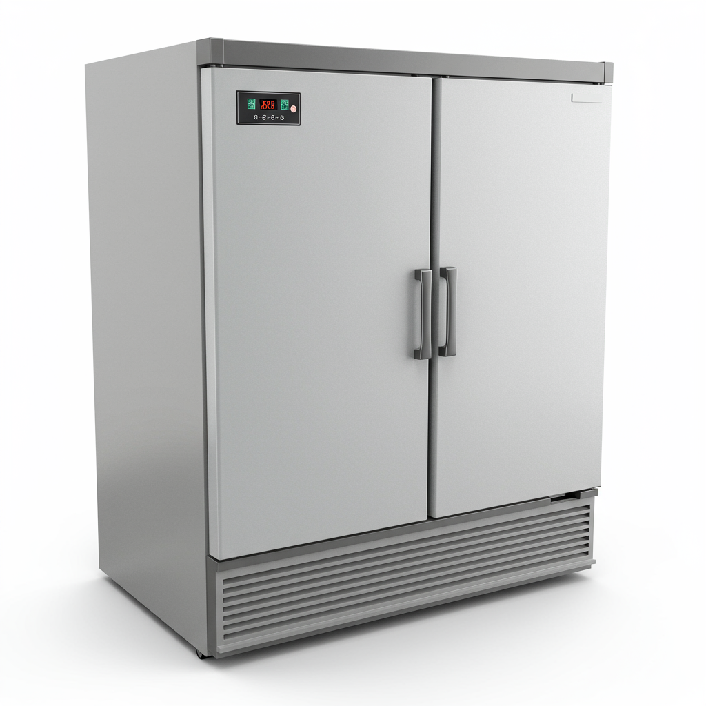 PolarEdge Upright Freezer 21 cu. ft. Stainless Steel