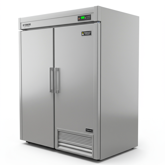 GlacierLine Upright Freezer 18 cu. ft. Stainless Steel